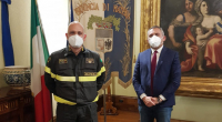 Presidente della Provincia di Matera Piero Marrese incontra Filiberto Russo, nuovo Comandante dei Vigili del Fuoco di Matera