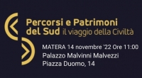 Lunedì 14 novembre a Matera il secondo evento di promozione del progetto “Rete Siti Unesco”.