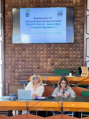 PA e formazione dei dipendenti, successo per la giornata formativa sul GDPR alla Provincia di Matera