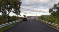 Riapertura a tempo di record per il ponte Agri, ubicato sulla Strada Provinciale 5 in direzione del comune di Tursi.